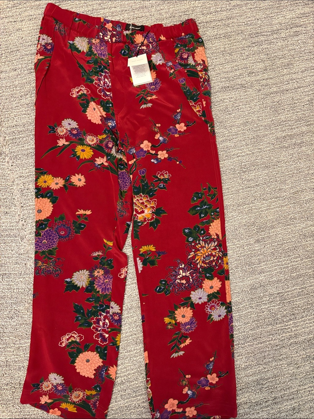 Isabel Marant NWT Isley printed silk pants.  Fr size 36